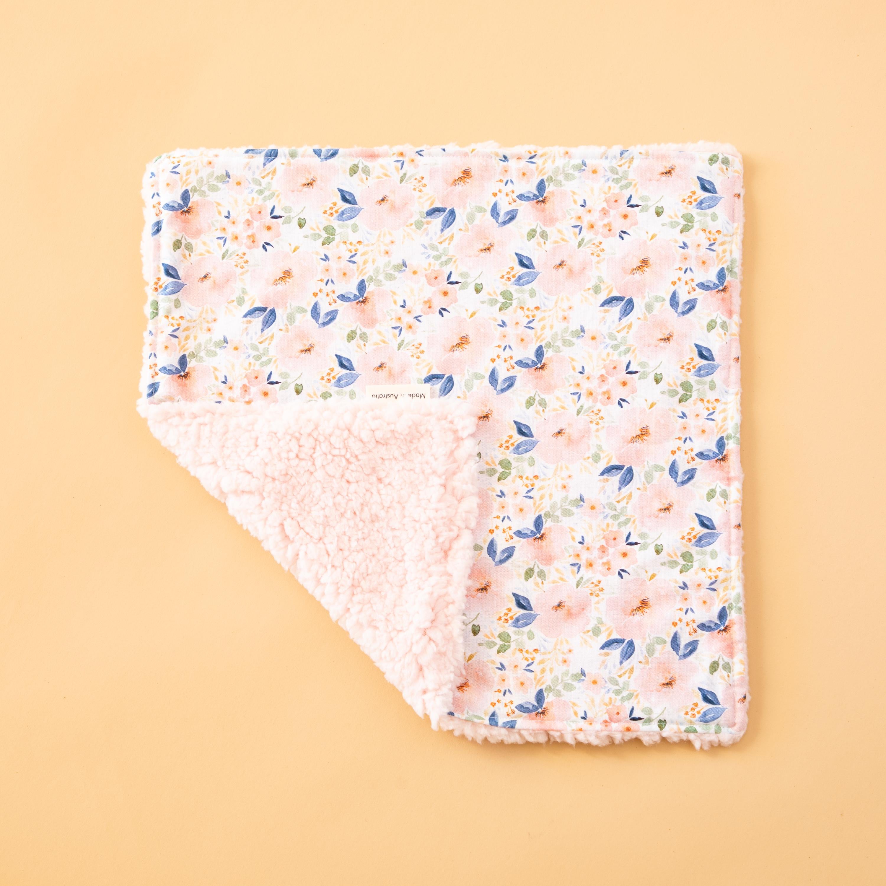 Lovey Minky Blanket - Pink Floral