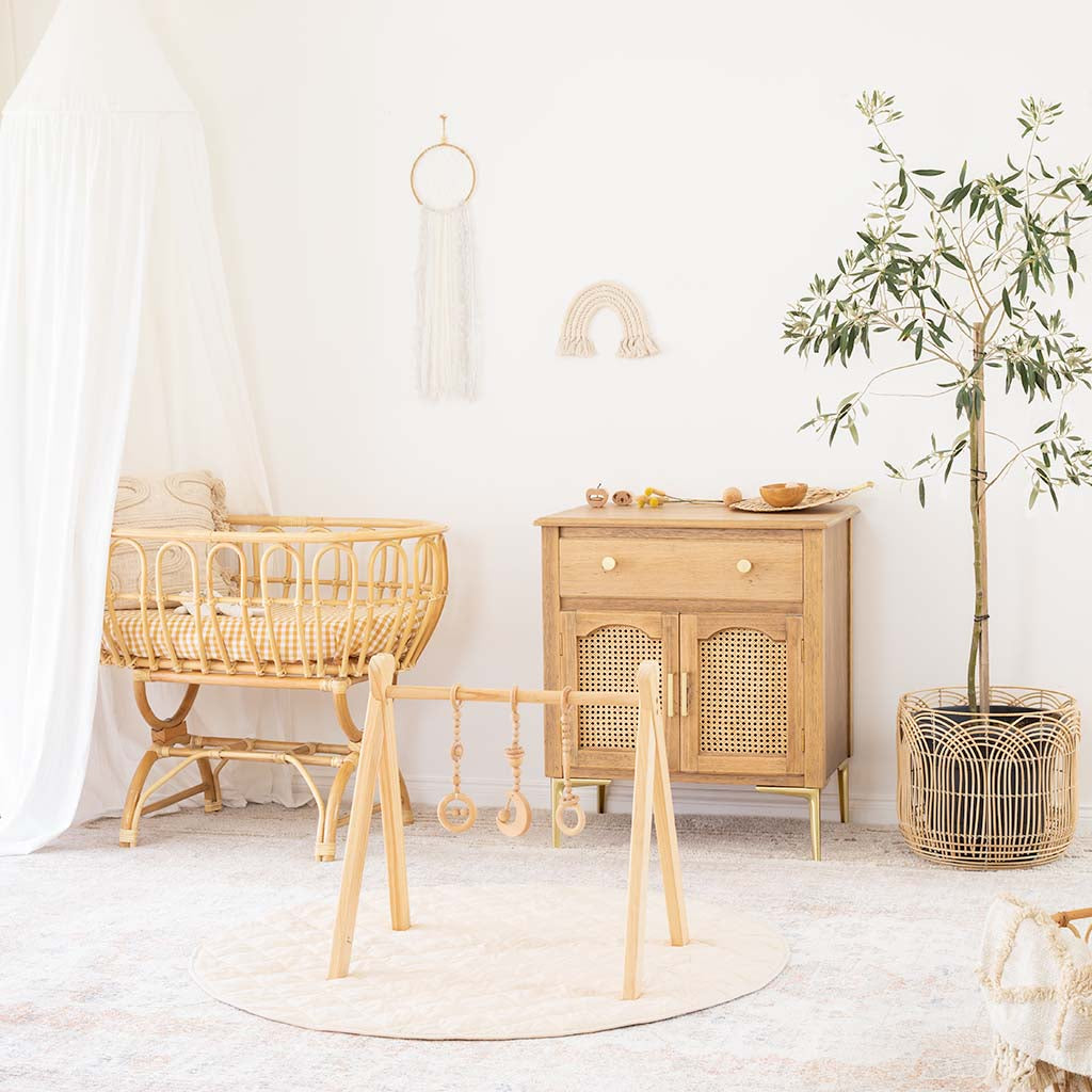organic play mat in a nursery setting