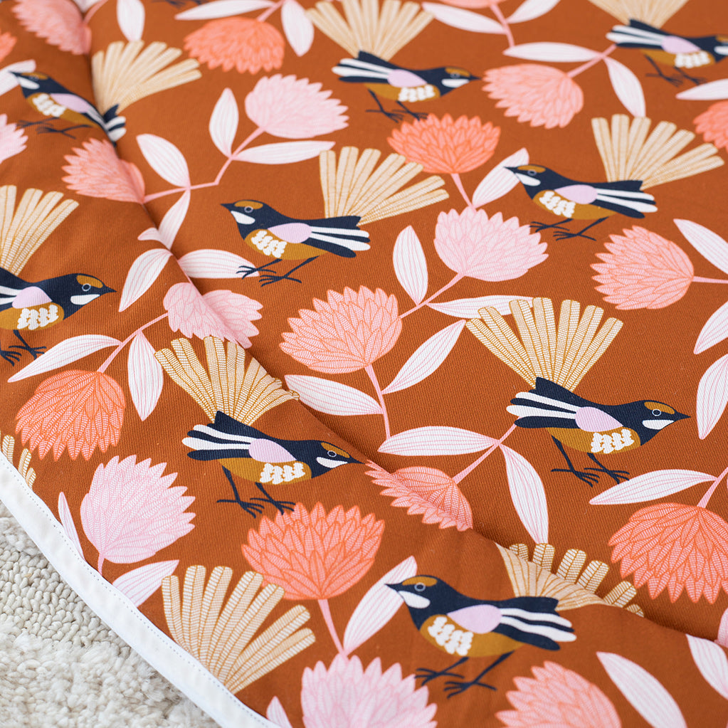 Close up of fantail padded play mat